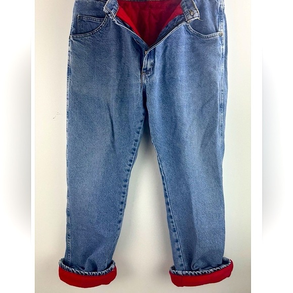 Wrangler Rugged Wear Distressed Thrashed Fleece Men’s 30x32” Grunge Denim Jeans - Picture 5 of 13